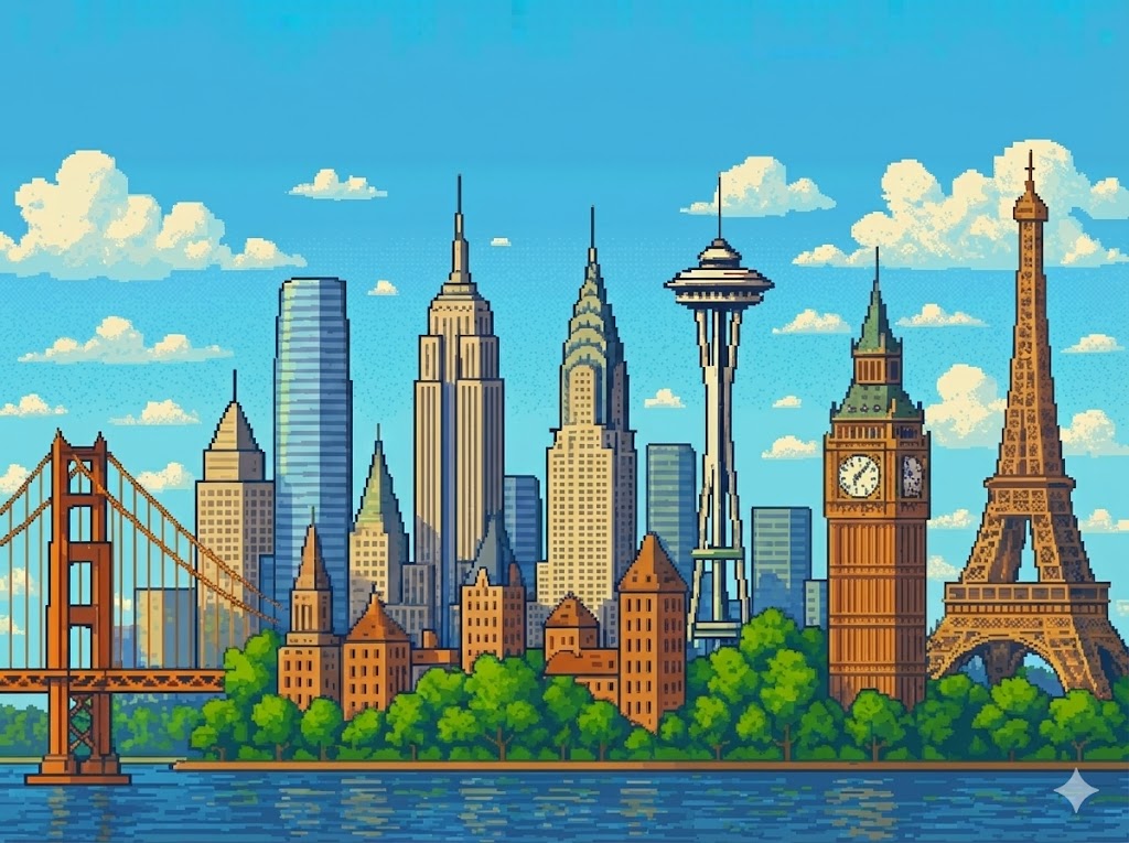 Iconic city skylines
